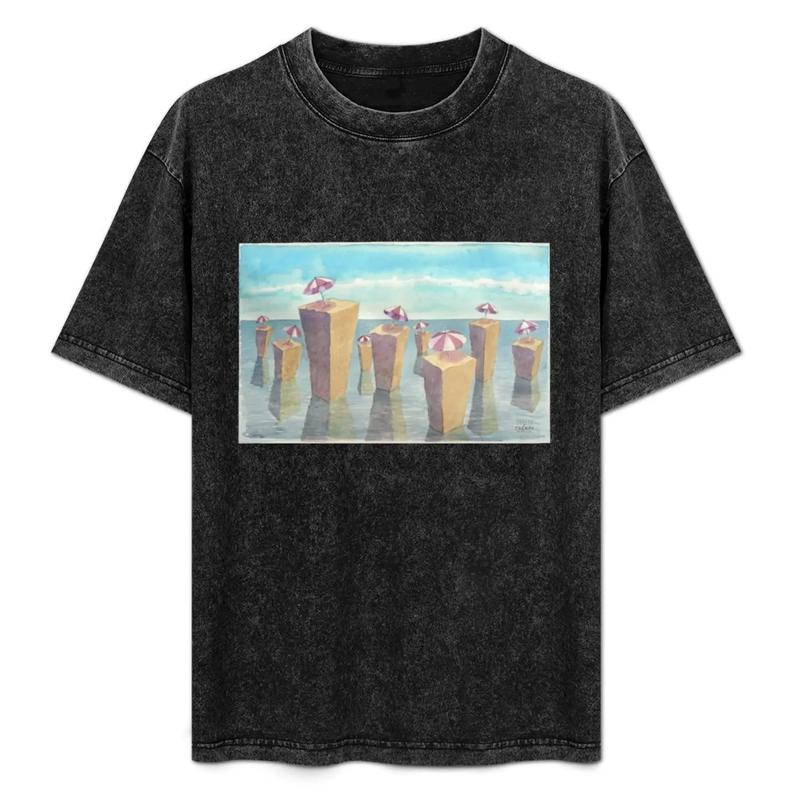 

Exclusive Spots | Quarantine Watercolours T-Shirt Basic Plain Short Sleeve Crew Neck Tee