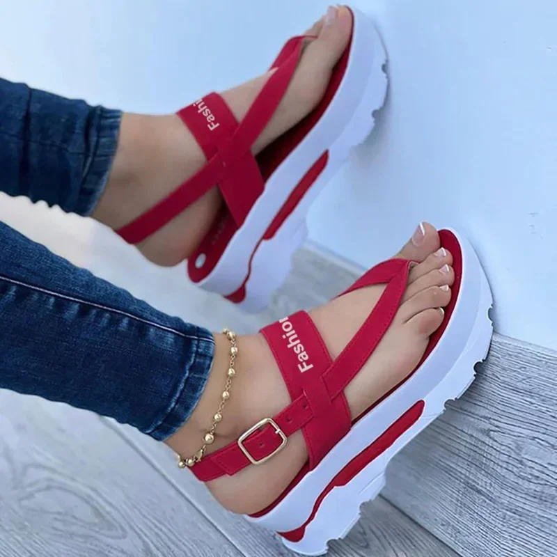 Women Sandals New Platform Sandals For Summer Wedges Shoes Women Platform Heels Sandalias Mujer Luxury Summer Flip Flops цена и фото