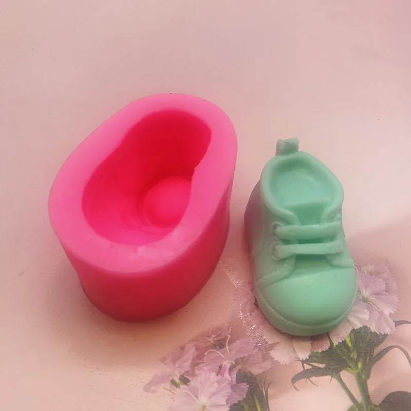 3D Stereo Shoe Shape Resin Molds Silicone Crafts Silicone Mold for Candle Making Supplies Soap Making dh2837