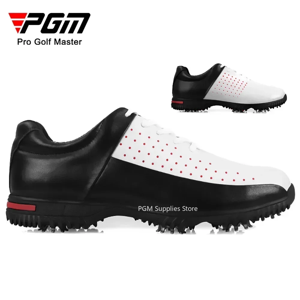 PGM Golf Shoes Waterproof Microfiber Leather Shoes Men\'s Breathable Shoes Non-slip