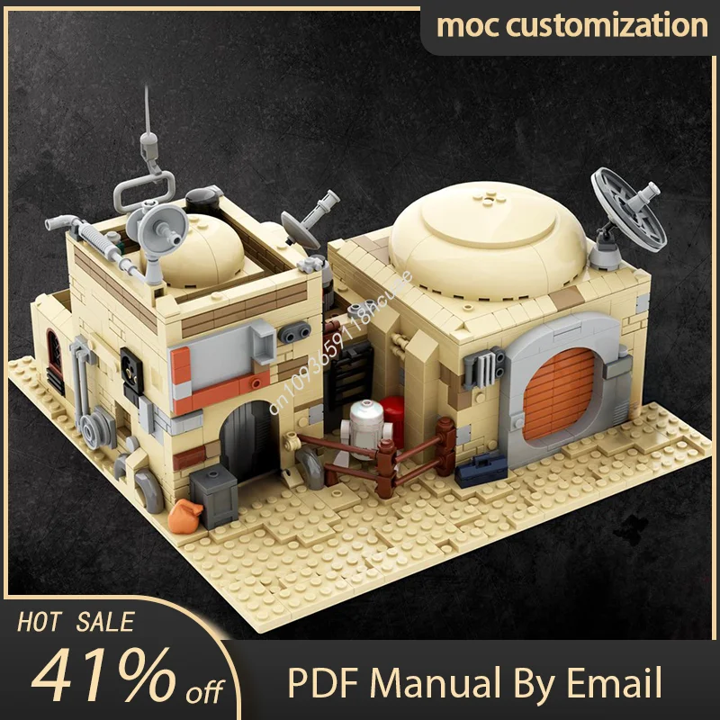 967ピース MOC スターバトル SW タトゥイーン モス・アイズリー砂漠の家 モジュラーモデル 組み立てブロック 積み木 クリエイティブおもちゃ 子供向けギフト