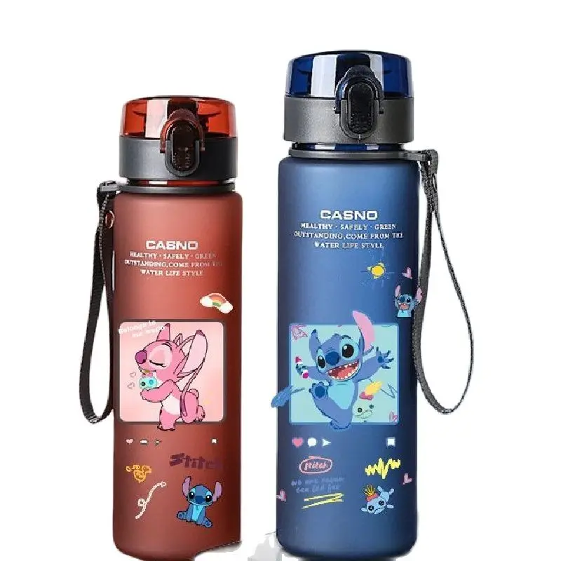 MINISO Disney Stitch Cartoon Peripheral Water Convenient Travel Water Cup Toy Cartoon Handy Teacup Creative Mug Birthday Gift