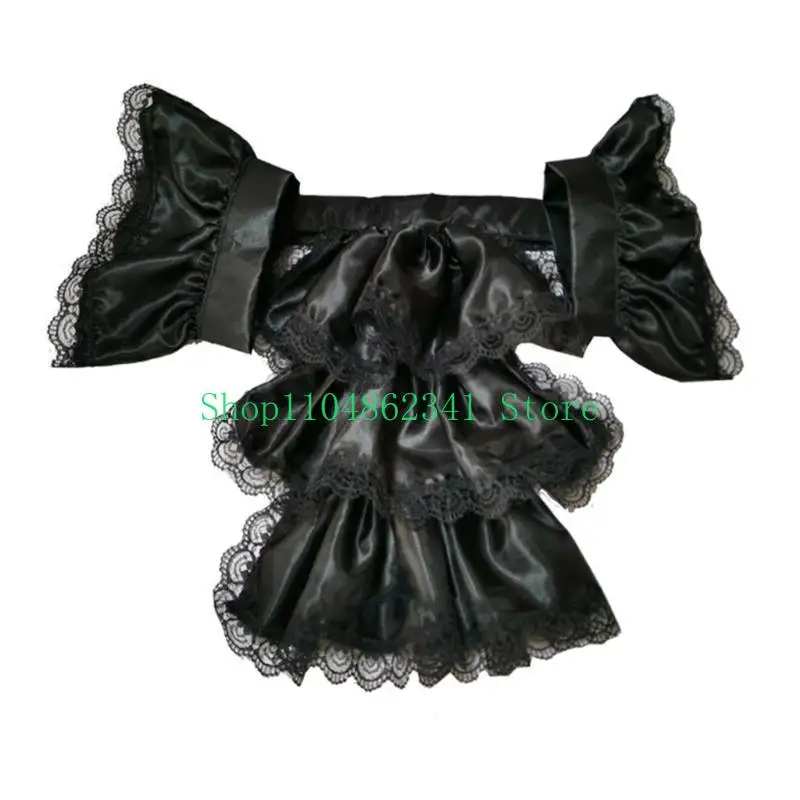 5ASD per adulti per adulti staccabili ruffled jabot e polsini set vintage costume vittoriane