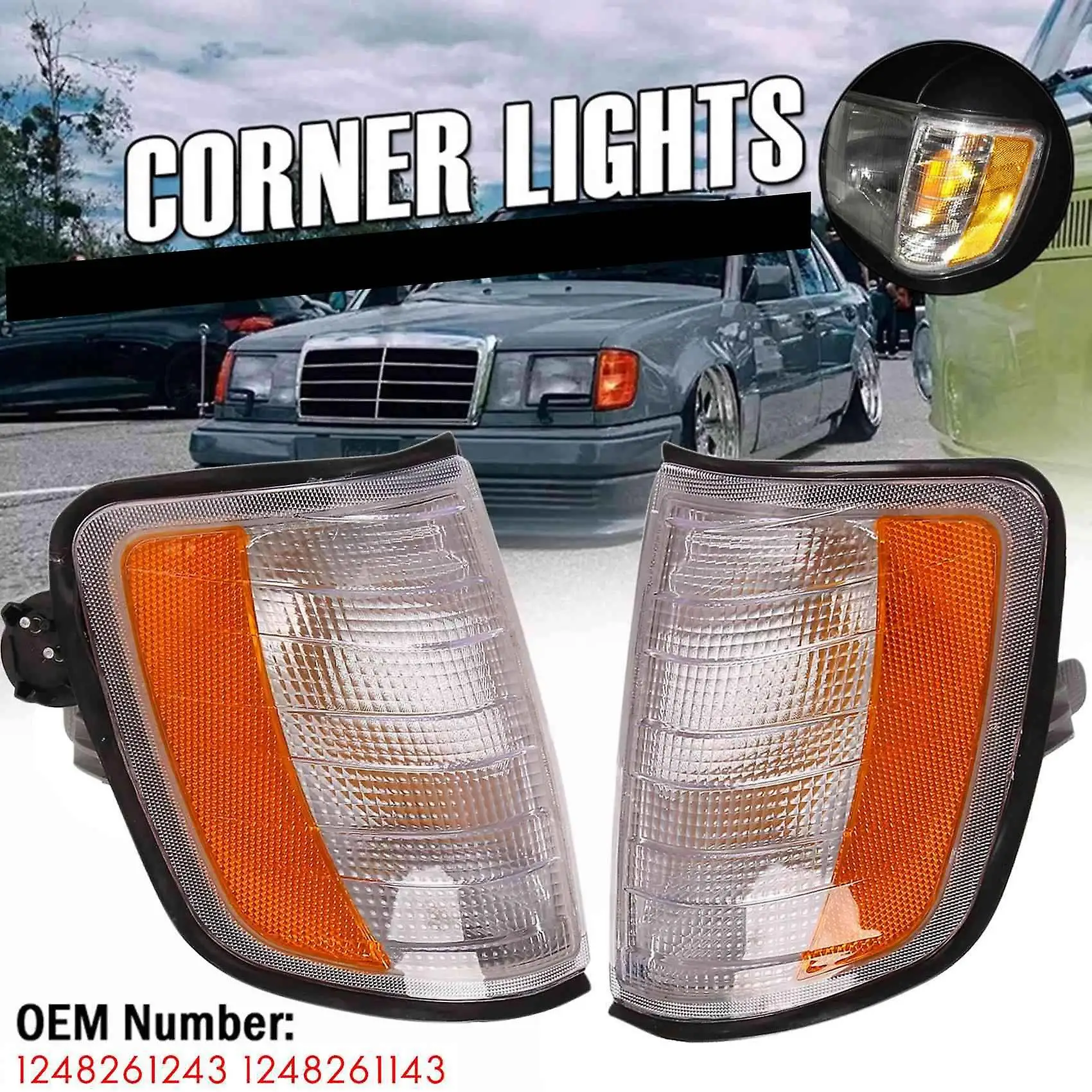 

Car Corner Light Front Turn Signal For Benz E Class W124 1985-1996