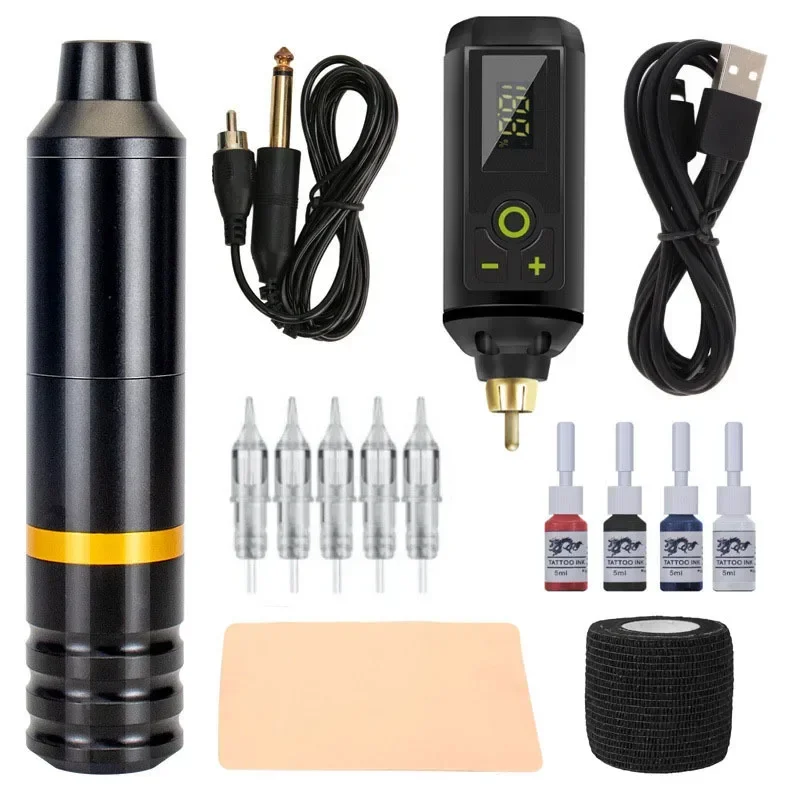 King Kong Wireless Power Batterie tragbares Set Anfänger Tattoo Pen Set