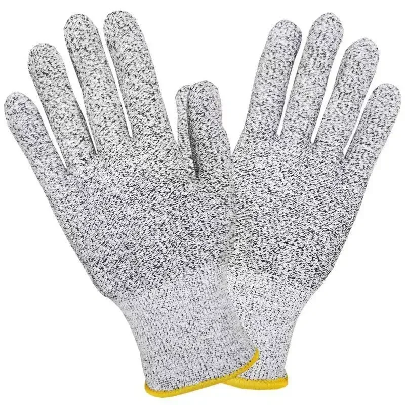 

Grade 5 Anti-cutting Cotton Yarn Gloves HPPE Hand Safety Protection Kitchen Construction Sites Gardening Work Gloves