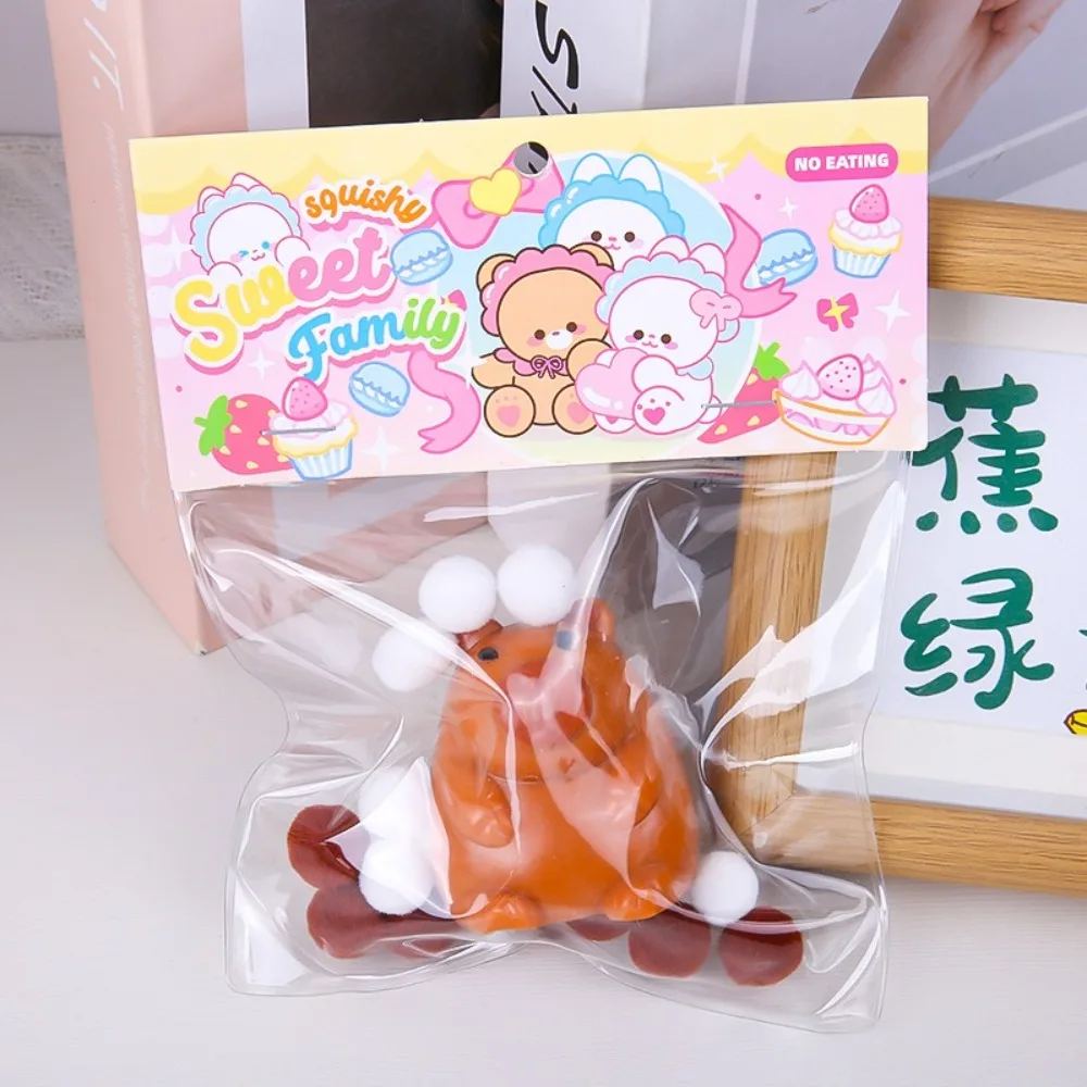 นุ่ม Capybara Squishy ของเล่น Sticky Party Favors ของขวัญบีบของเล่นความเครียดบรรเทา Pinching และ Decompressing ของเล่นสําหรับเด็กผู้ใหญ่