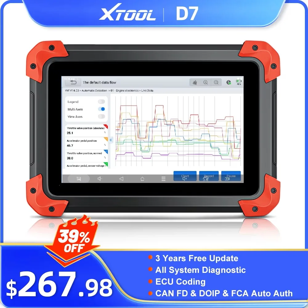 XTOOL D7: ماسح الأعطال الشامل لسياراتك مع دعم CAN FD وDoIP