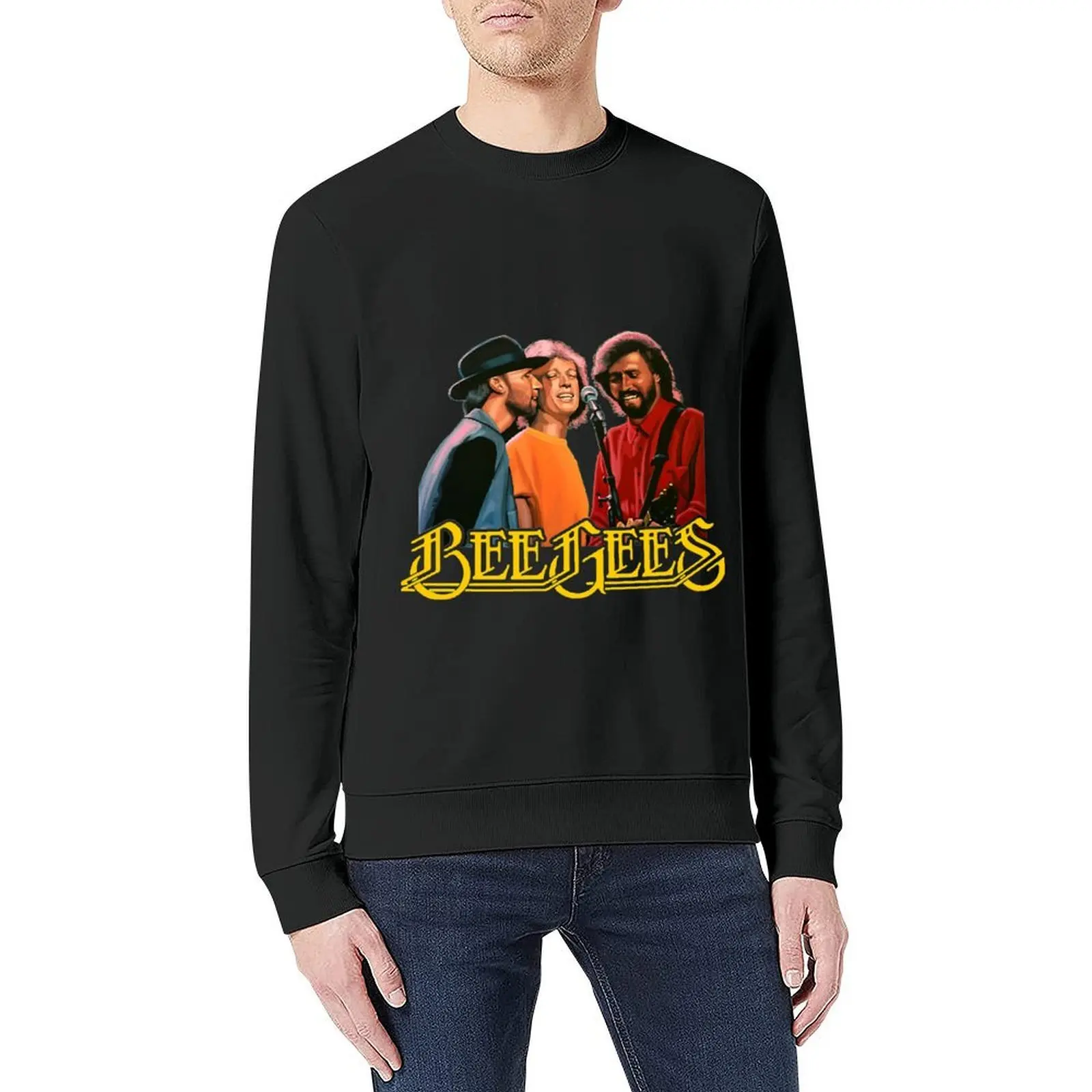 ما هو Bee Gees Band حقًا، بلوفر على الطراز الكوري، ملابس شتوية على الطراز الياباني، بلوزات جمالية