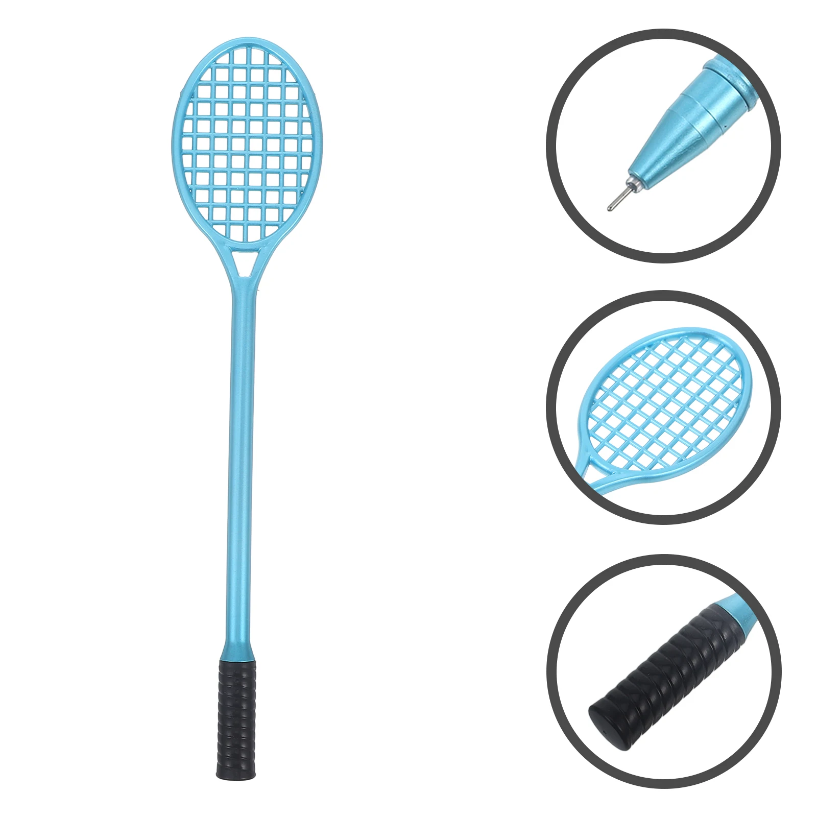 

Sports Gifts Gel Pen Pens Tennis Racket Fountain for Kids Blue Badminton Student