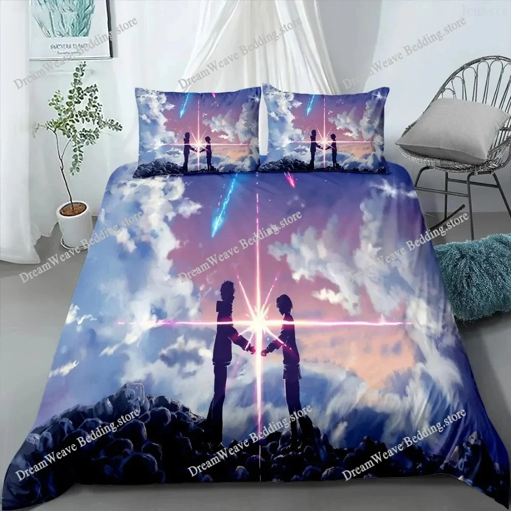 

Phechion Anime Your Name 3D Print Bedding Set Duvet Covers Pillowcases One Piece Comforter Bedding Sets Bedclothes Bed