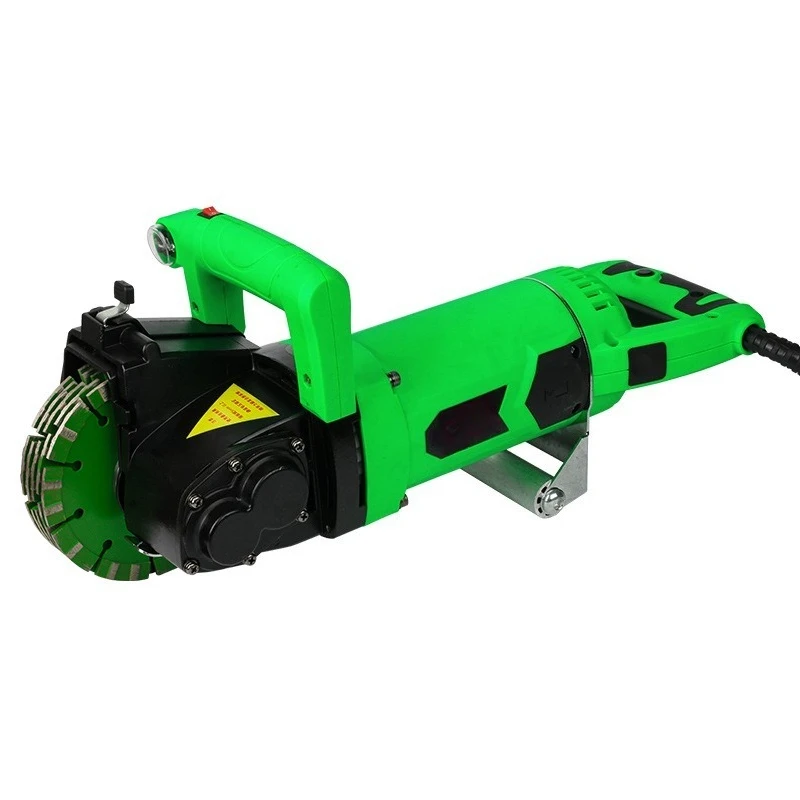 Electric Wall Chaser Groove Cutting Machine Forming Dust-Free Concrete Wall Slotting Cutter for Water & Electricity Installation