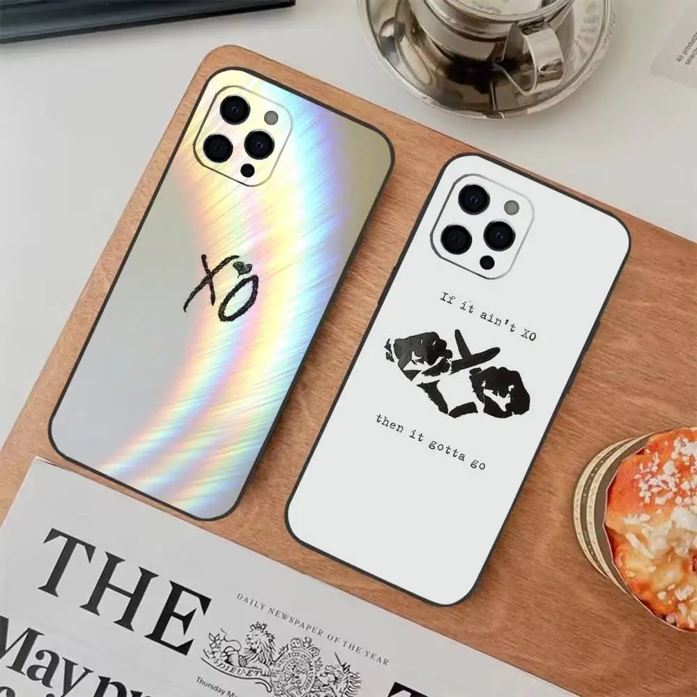 

The W-weeknd-XO Soft Black Case For IPhone 17,16,15,14,13,12,11,XS,Plus Pro Max