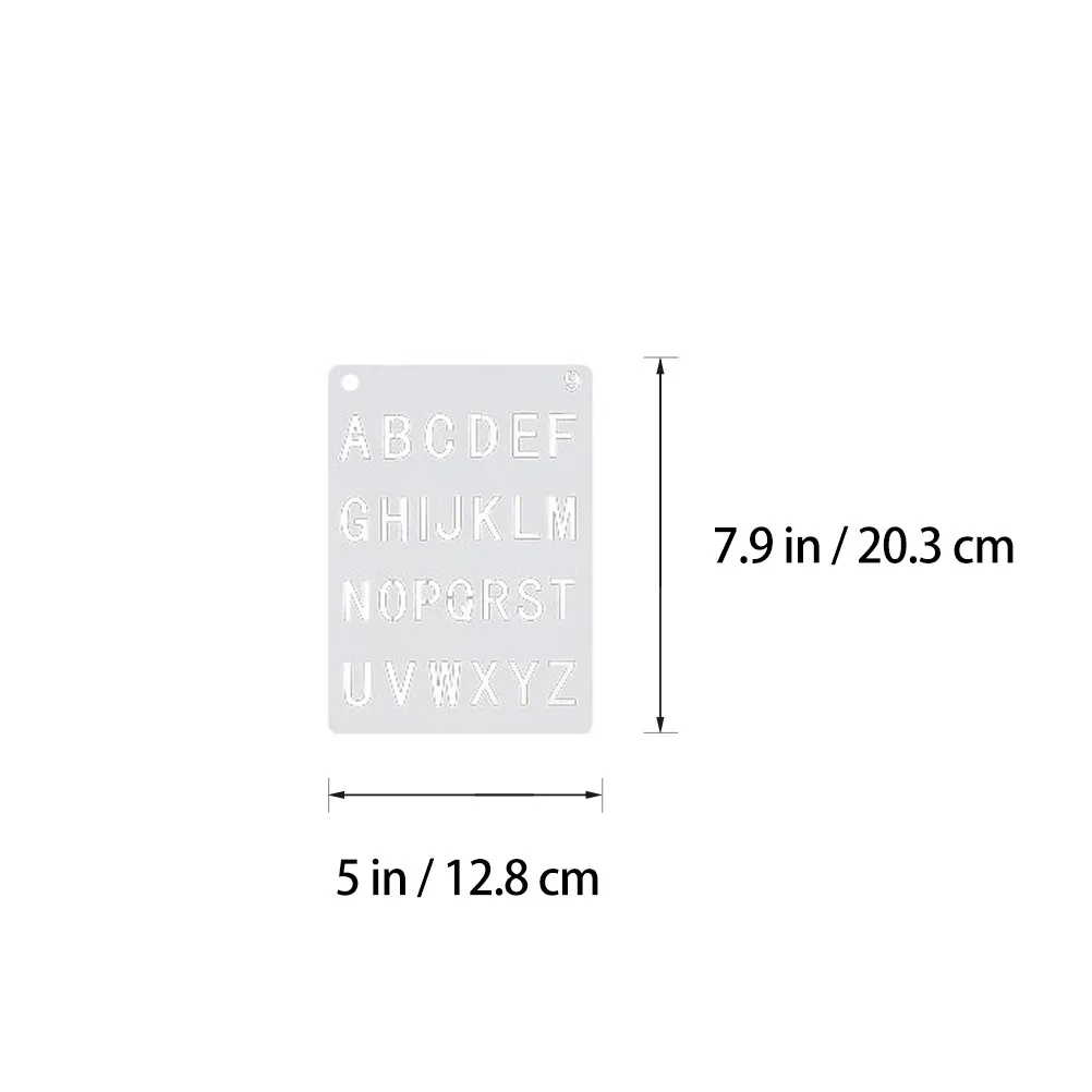 12Sheets Hollow Letter Stencils Alphabet Number Templates Reusable Stencils for Painting on Wood Wall Decoration DIY Art Craft