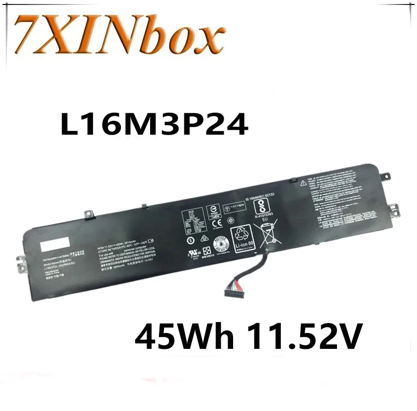 7XINbox 45Wh 11.52V Original L16M3P24 L16S3P24 L14S3P24 Laptop Battery For Lenovo Ideapad Xiaoxin 700 R720 Y520-15IKB Y720-14ISK