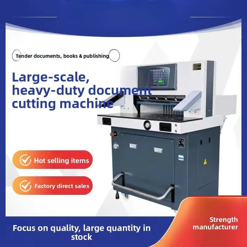 Advertising Paper Cutter PVC Label Book Intelligent Fully Automatic 6710 Heavy Duty Hydraulic Graphic