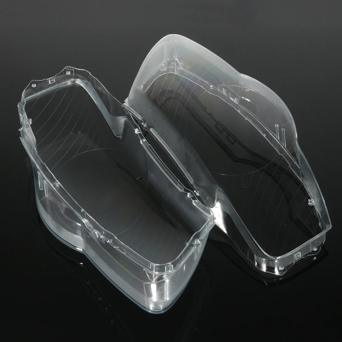 Pair Car Front Headlamps Transparent Lampshades Lamp Shell Headlights Shell Cover For VW Passat B6 R36 2006 2007 2008 2009-2011