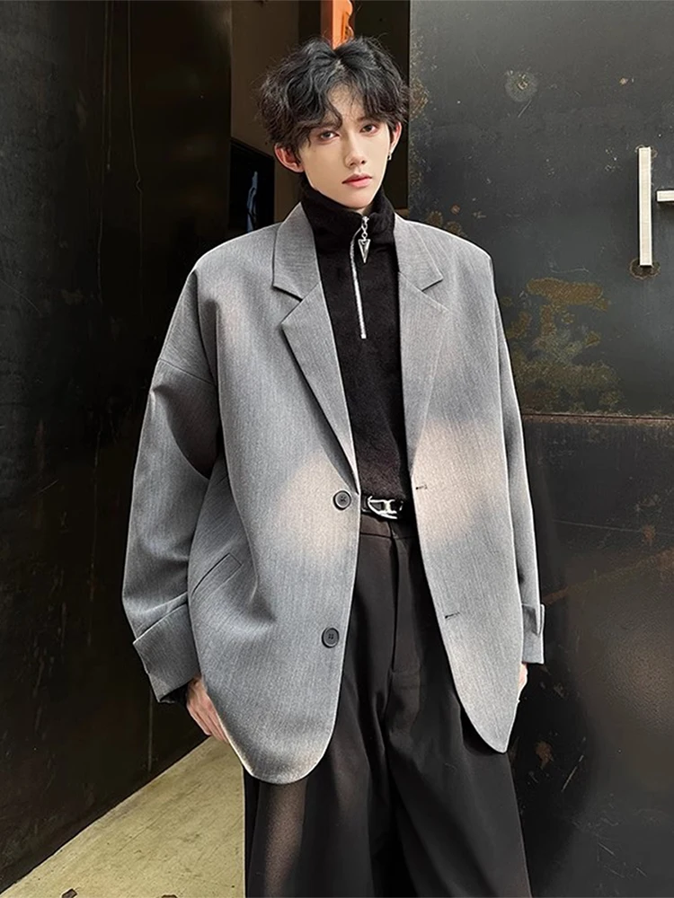 

Мужской пиджак Cleanfit Advanced Sle с подплечниками, в американском уличном стиле, модный, весенне-осенний, из трикотажной ткани, повседневный костюм