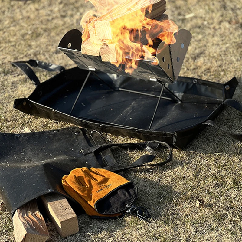 

Camping Fire Mat, Outdoor Wood Stove Storage Bag, Camping Kit, Insulated Picnic Mat