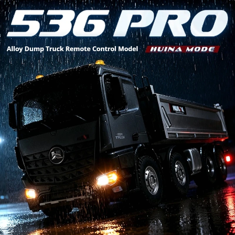 Huina2026 NEW RC Model 1536PRO Heavy duty Remote Controlled Loading dump truck Alloy Boys Full Scale Engineering Vehicle dump