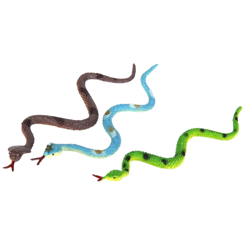 

MYMF-Plastic Reptile Animal Snake Model 36Pcs Multicolour