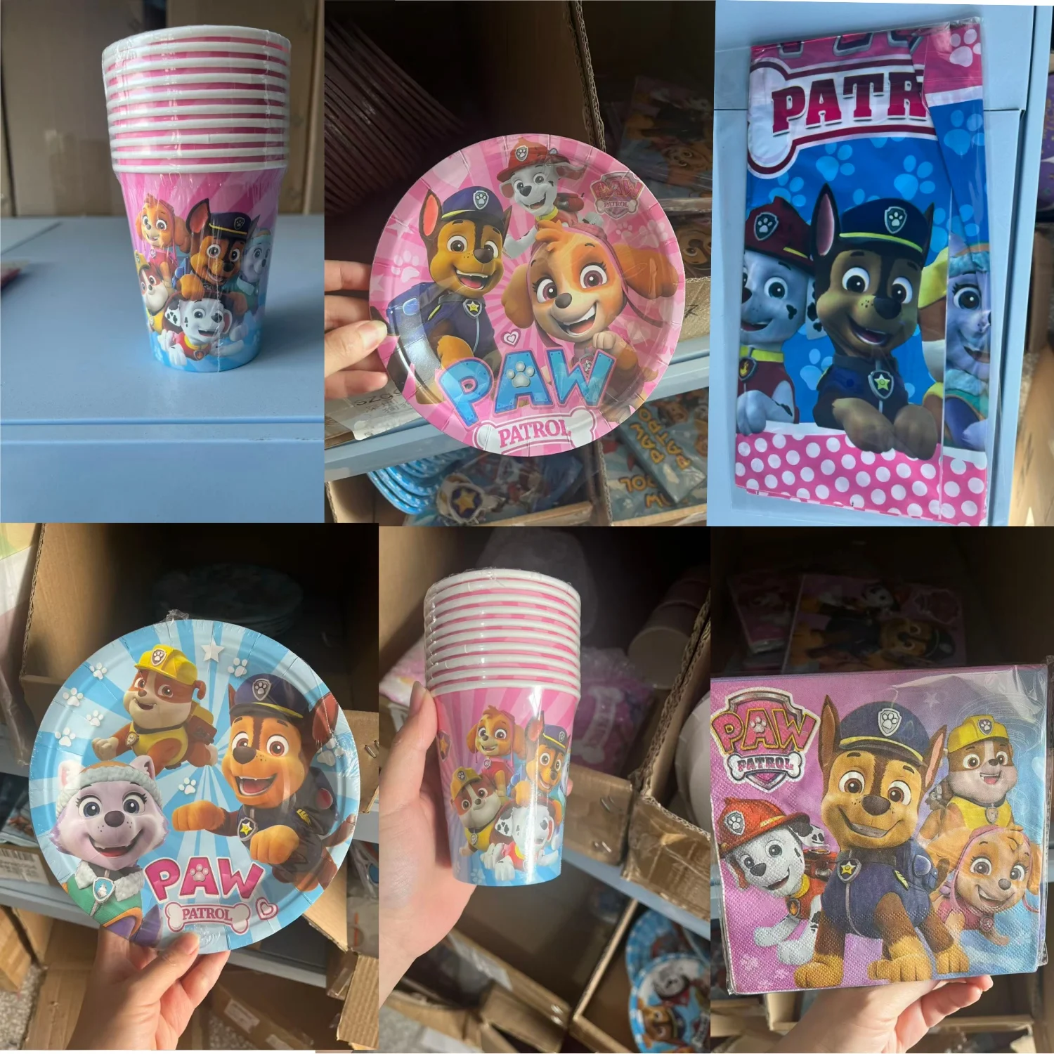 

Paw Patrol Birthday Party Kit Party Paw Patrol Birthday Decor Tablecloth Sisposable Cups and Plates Baby Shower Kid Party Favors