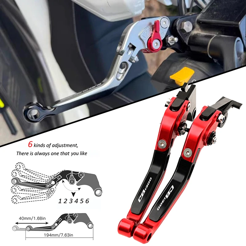 

Для HONDA CB1300 CB1300 SF/SP 2020-2024 рычаг сцепления с ЧПУ, набор тормозных рычагов, регулируемые складные рычаги, детали мотоцикла