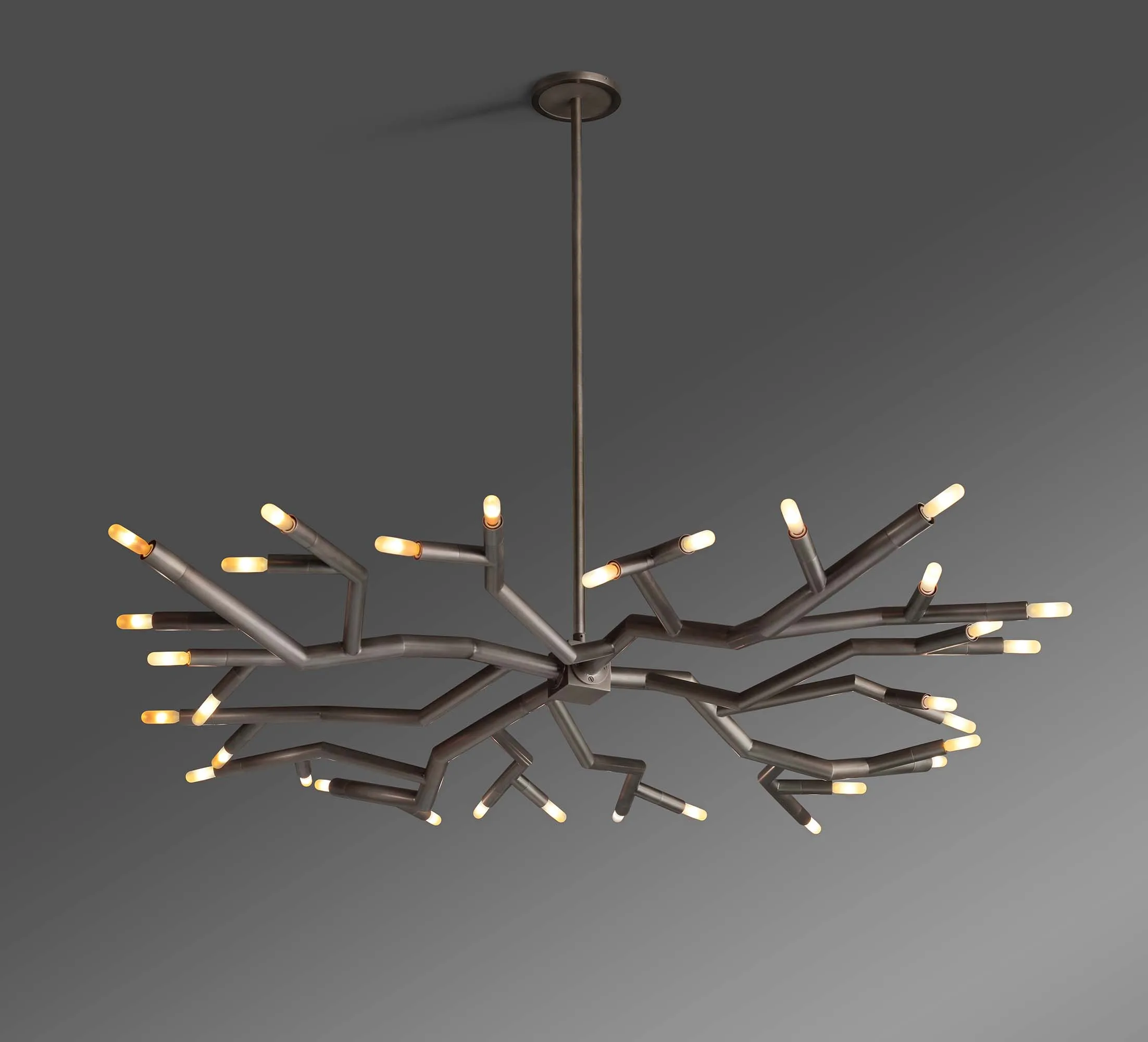 

Discount Offer Indoor Living Room and Hotel Modern Simple Heavy Walled Brass Tubes E27 40W Creative Chandelier and Pendant
