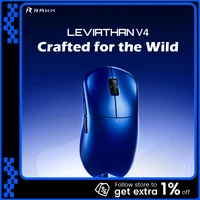 Ratón para juegos RAWM LEVIATHAN V4 PAW3950 Sensor deportivo electrónico Nodic54 Chip maestro insignia 20000FPS seguimiento de precisión 8k baja latencia