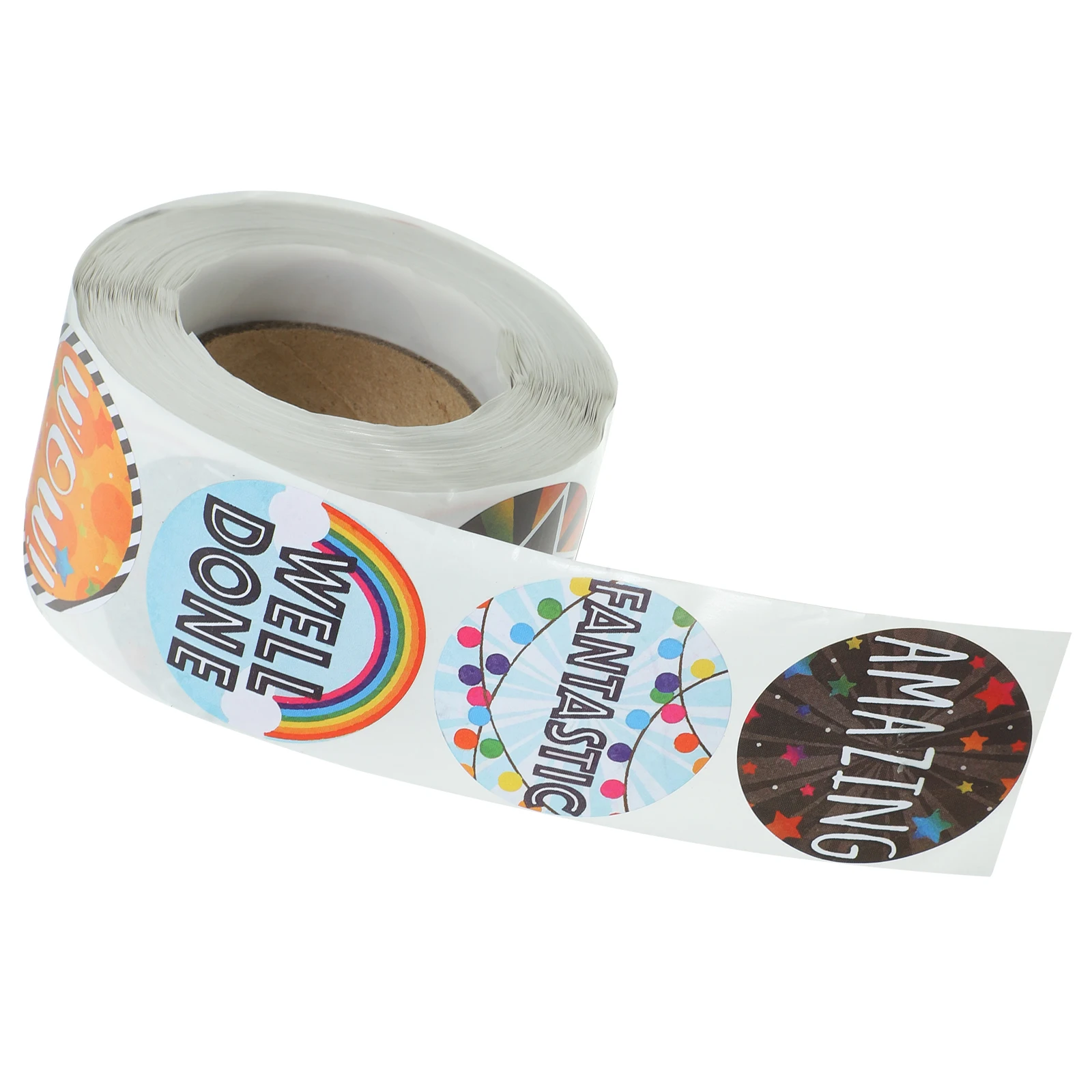 

Adorable Round Reward for Kids Motivational Encouraging Positive Pattern Decor Adhesive Stickers School Classroom Use Students