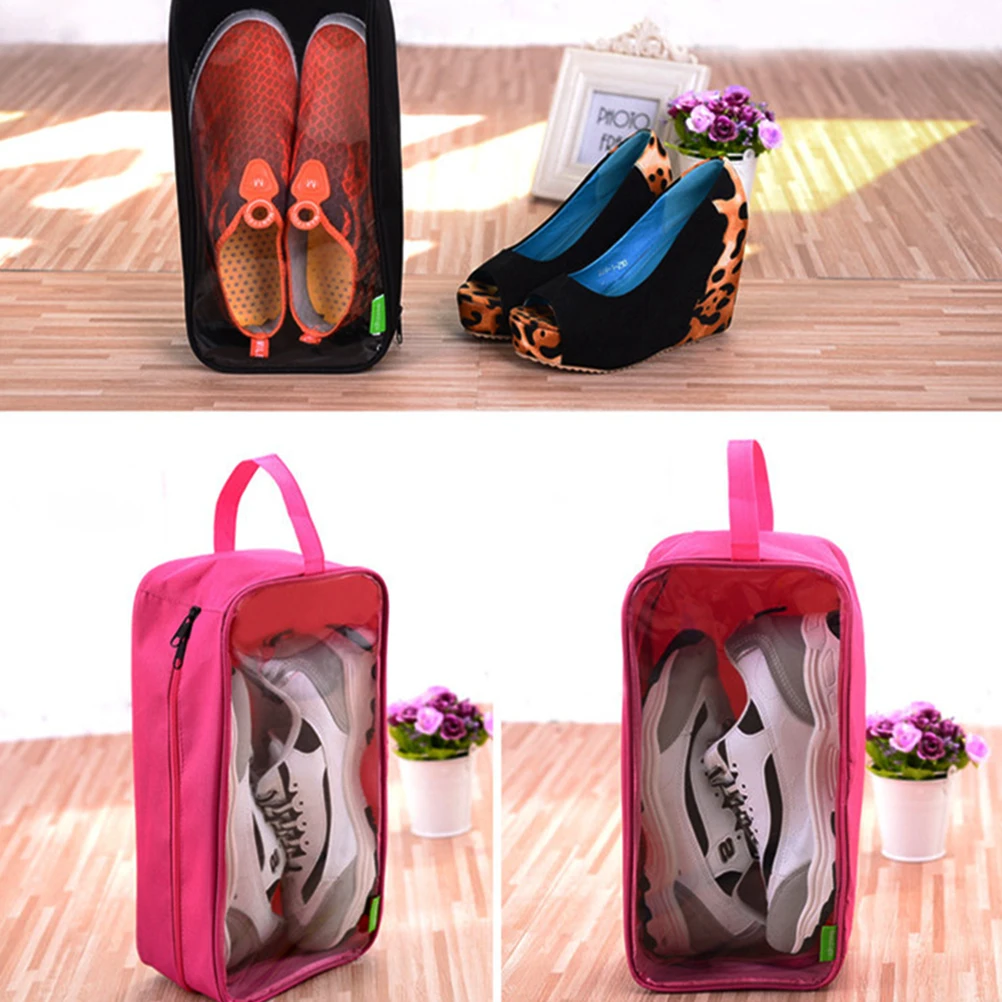

Waterproof Shoe Storage Bag Organizer 45 Size Large Capacity Oxford Cloth Travel Pouch With Zipper For