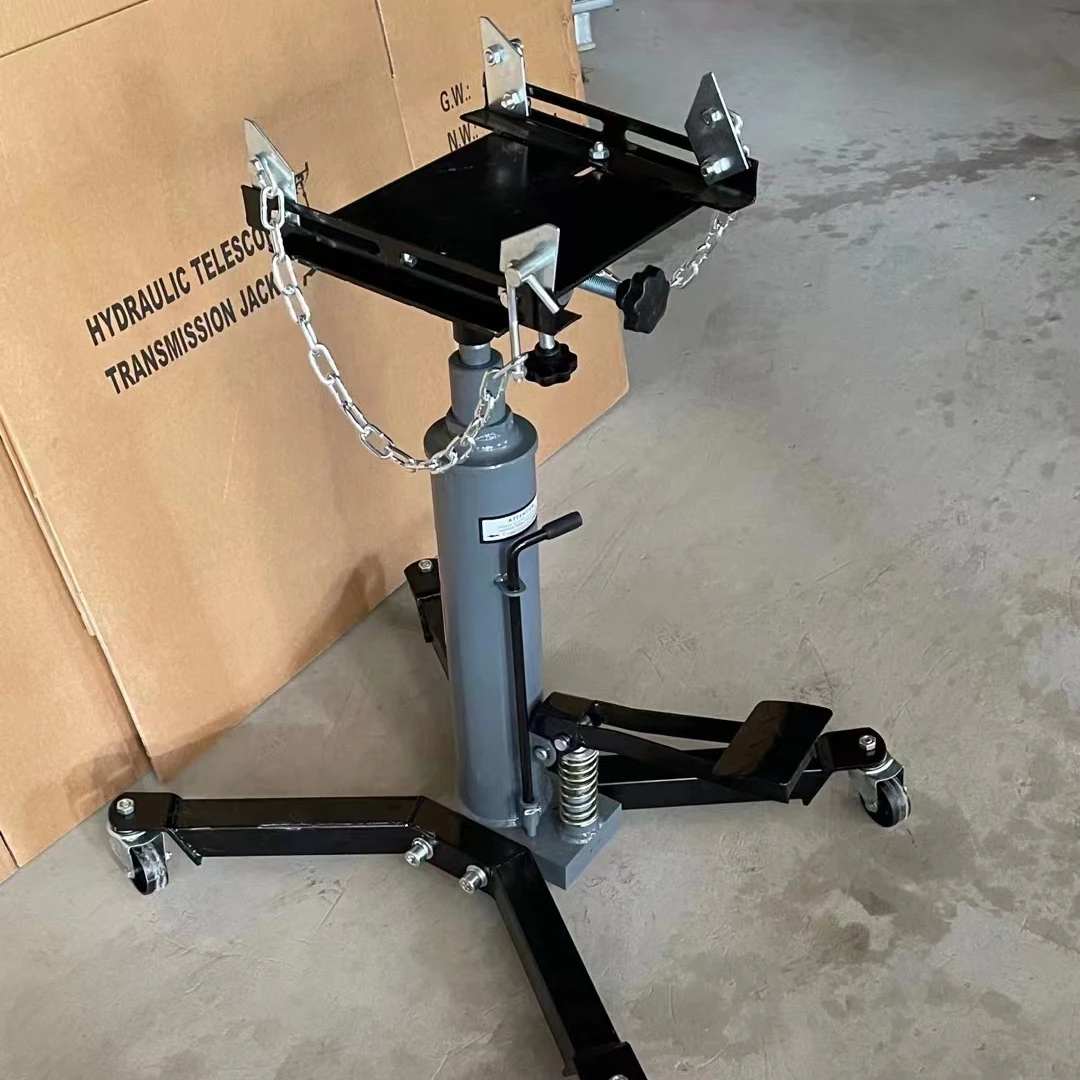 Single Pump Transmission Jack Accept 500kg Height 170cm / Gearbox Lifter