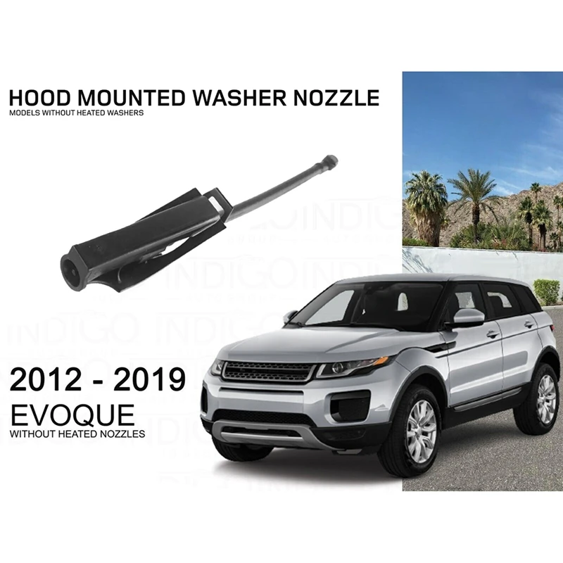 

For Land Rover Range Rover Evoque L538 2012-2019 Windshield Washer Nozzle Sprayer Windscreen Jet NO Heated LR050780