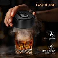 AAAF Electric Smoker Kit For Cocktails-Includes 6 Wood Chip Flavors-Whiskey Smoker Kit Gifts For Men/Dad/Husband