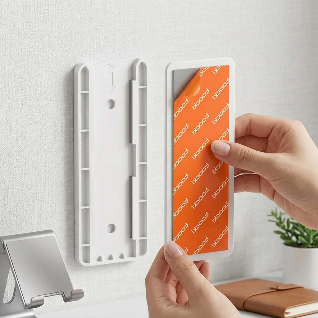 Homeowners Power Strip Holder Office Cable Management Organizer Adhesive ABS Plastic Clamp for Desk Wall Tidy Durable