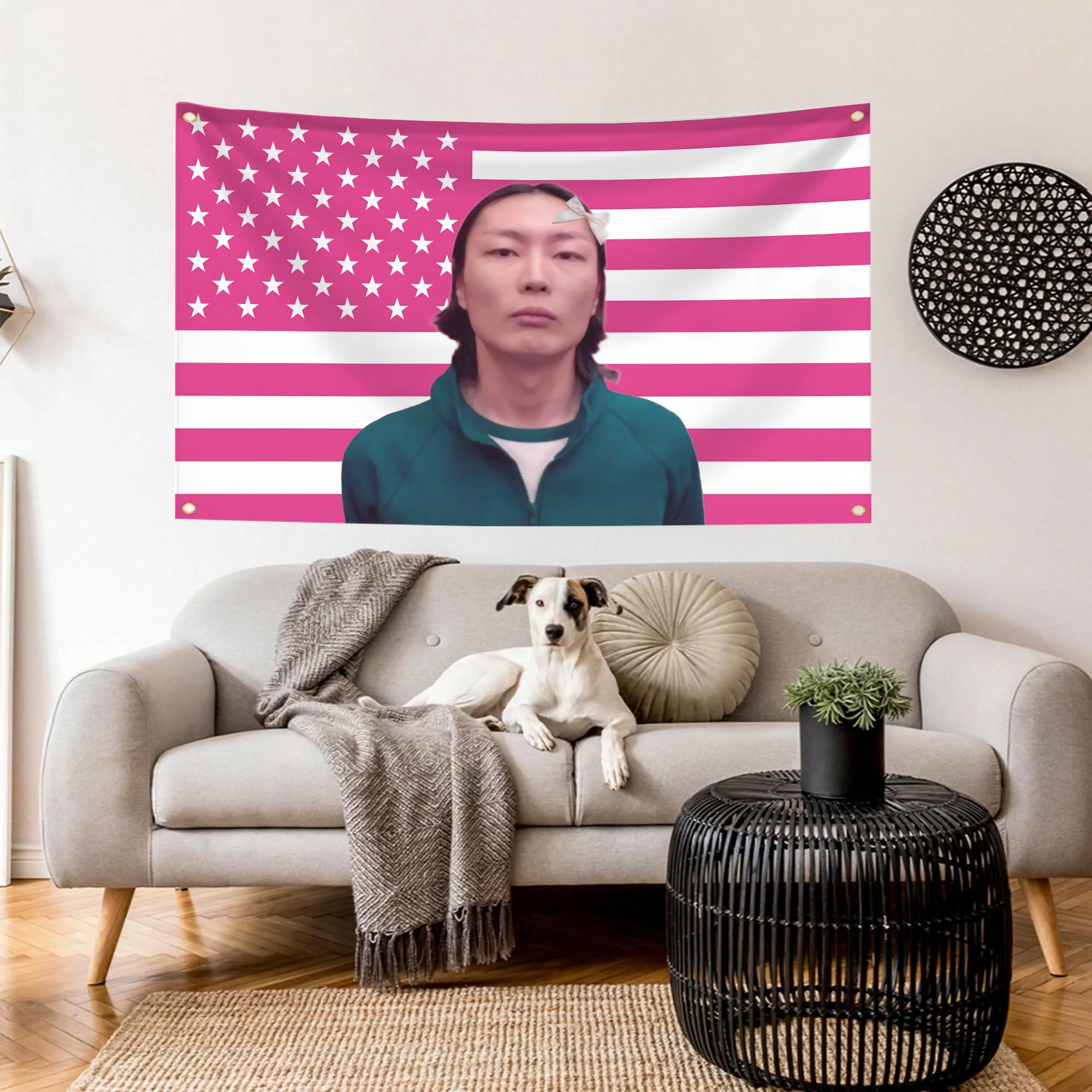 أعلام لعبة Invictus علم مخصص على ديكور غرفة الحائط Y2k الديكورات الخارجية عناصر شخصية أعلام لغرف النوم المنزل مضحك