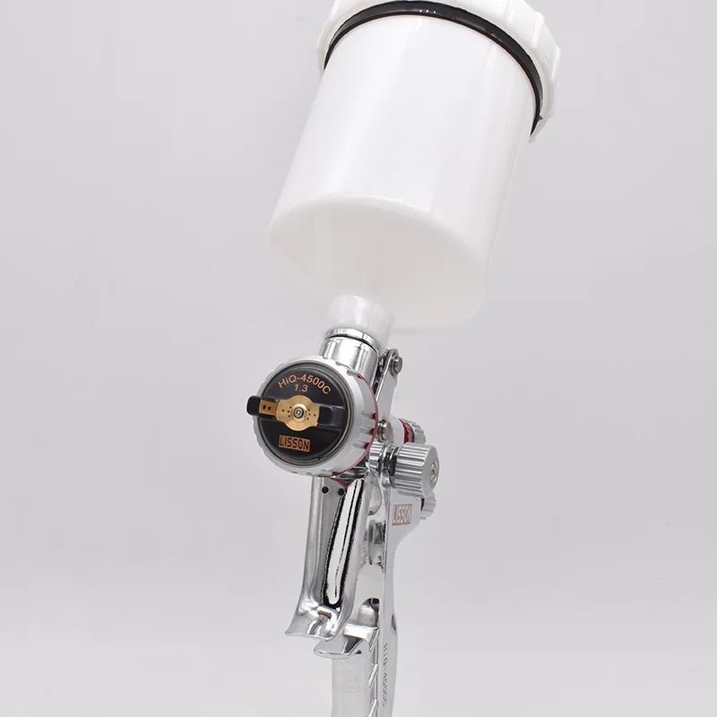 Spritzpistole 4500c 1,3mm Düse Auto lackierung Airbrush 600cc Luft spritzpistole profession elle Spritzpistole Druckluft werkzeuge für Auto hohe Zerstäubung