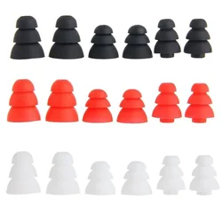 Ivinxy – housses d'écouteurs intra-auriculaires en Silicone à trois couches, bonnets de remplacement, embouts pour écouteurs, embouts, bouchons d'oreille, coussins, 6 pièces