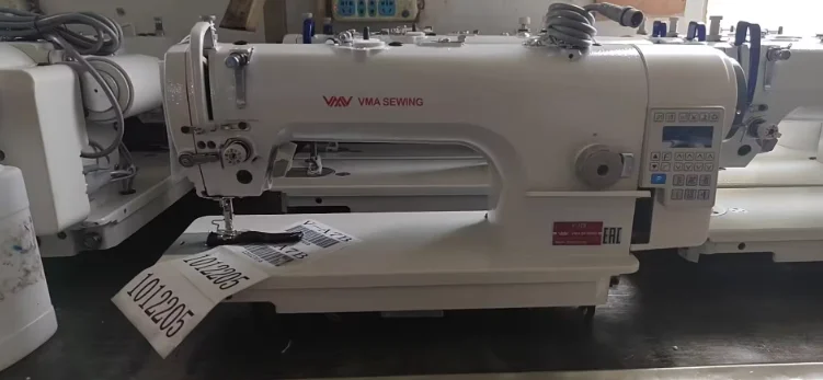 VMA V-A7B Industrial Needle Bar Feed Electric Big Hook Lockstitch With Servo Motor Straight Sewing Machine