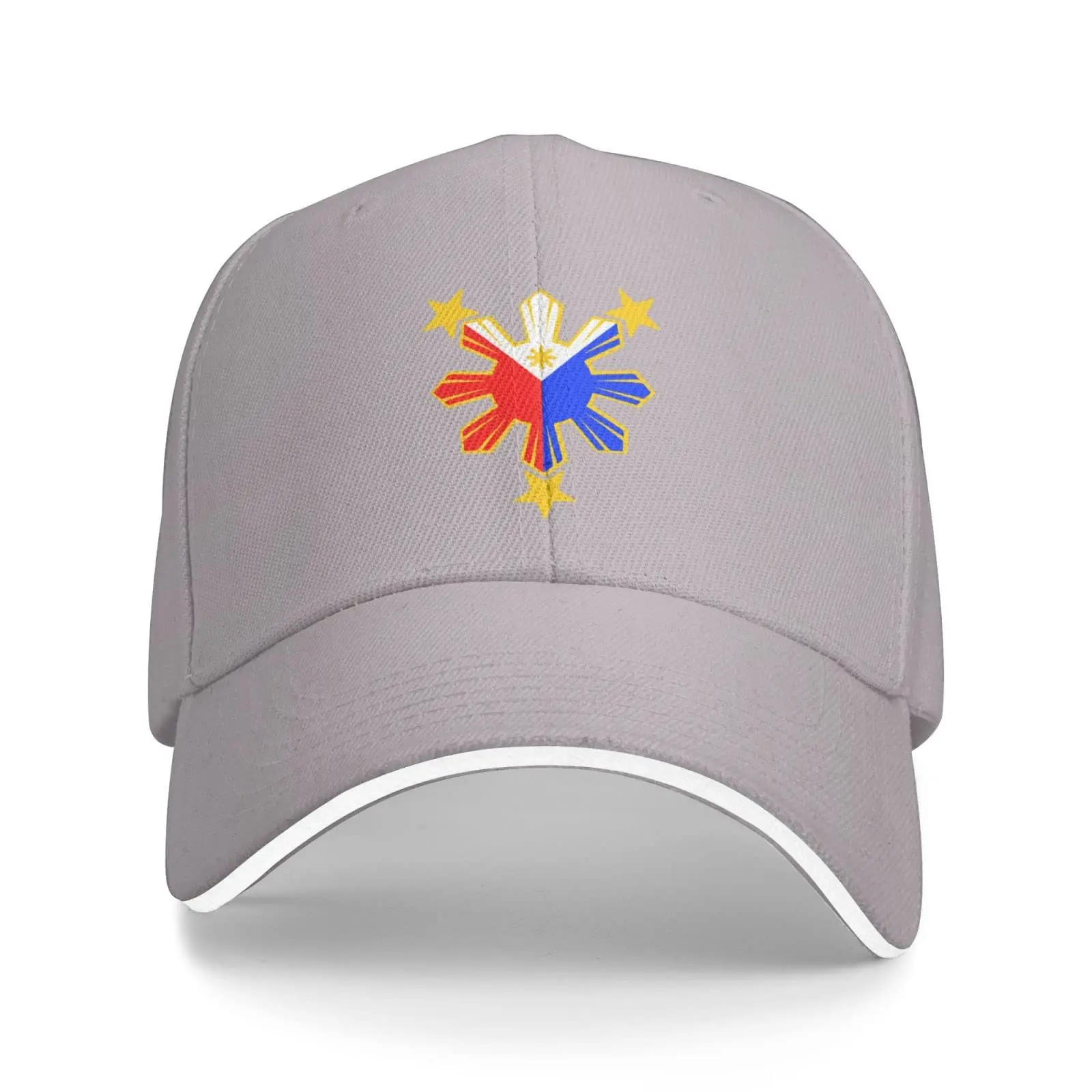 

Philippines Pride Star Flag Sun Unisex Baseball Cap Fits Men Women Adjustable Dad Hat Sandwich Bill Cap