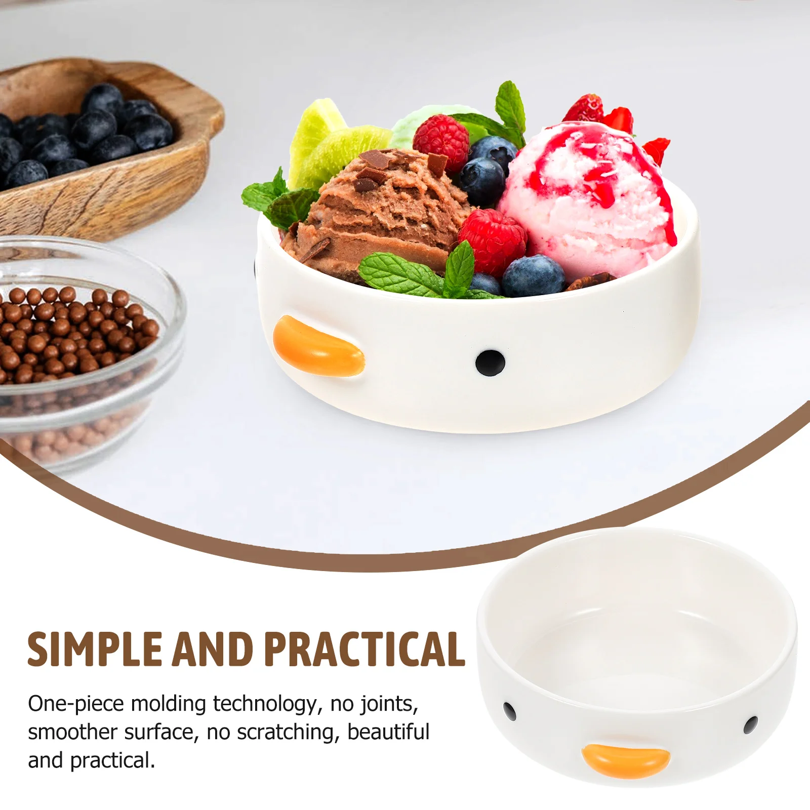 

Ceramic Saucer Dish Dessert Cute Plate Snack Bowl Bowls Chicken Food Colorful Candy Kawaii Eating Cartoon