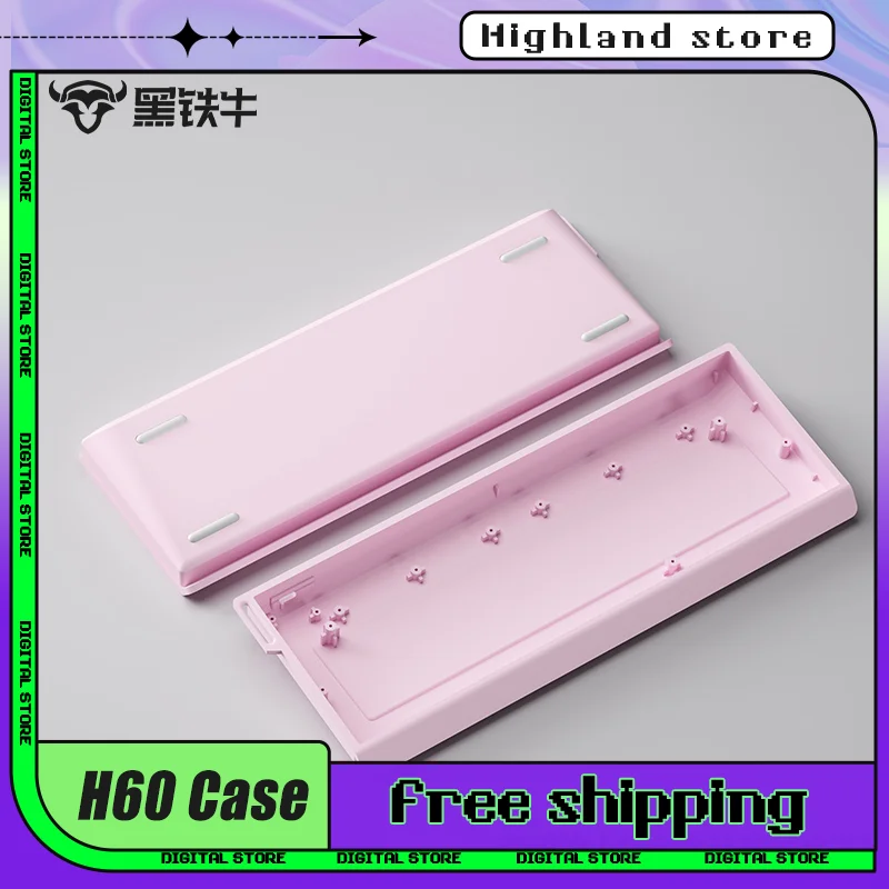 

Iblancod H60 Aluminium Alloy Keyboard Shell Mechanical Keyboard Shell For Wooting60he Mad60 Win60 Keyboard Case Custom Accessory