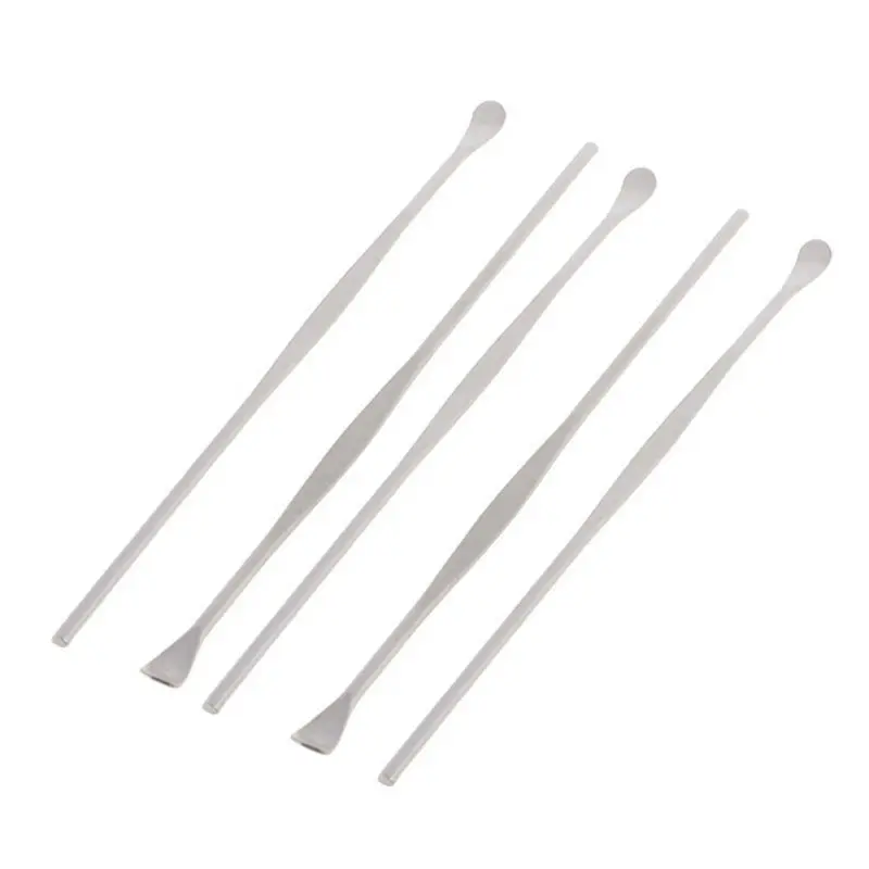 New Arrival Unique Design 5Pcs Stainless Steel Ear Pick Wax Curette Remover Cleaner Care Tool EarPick