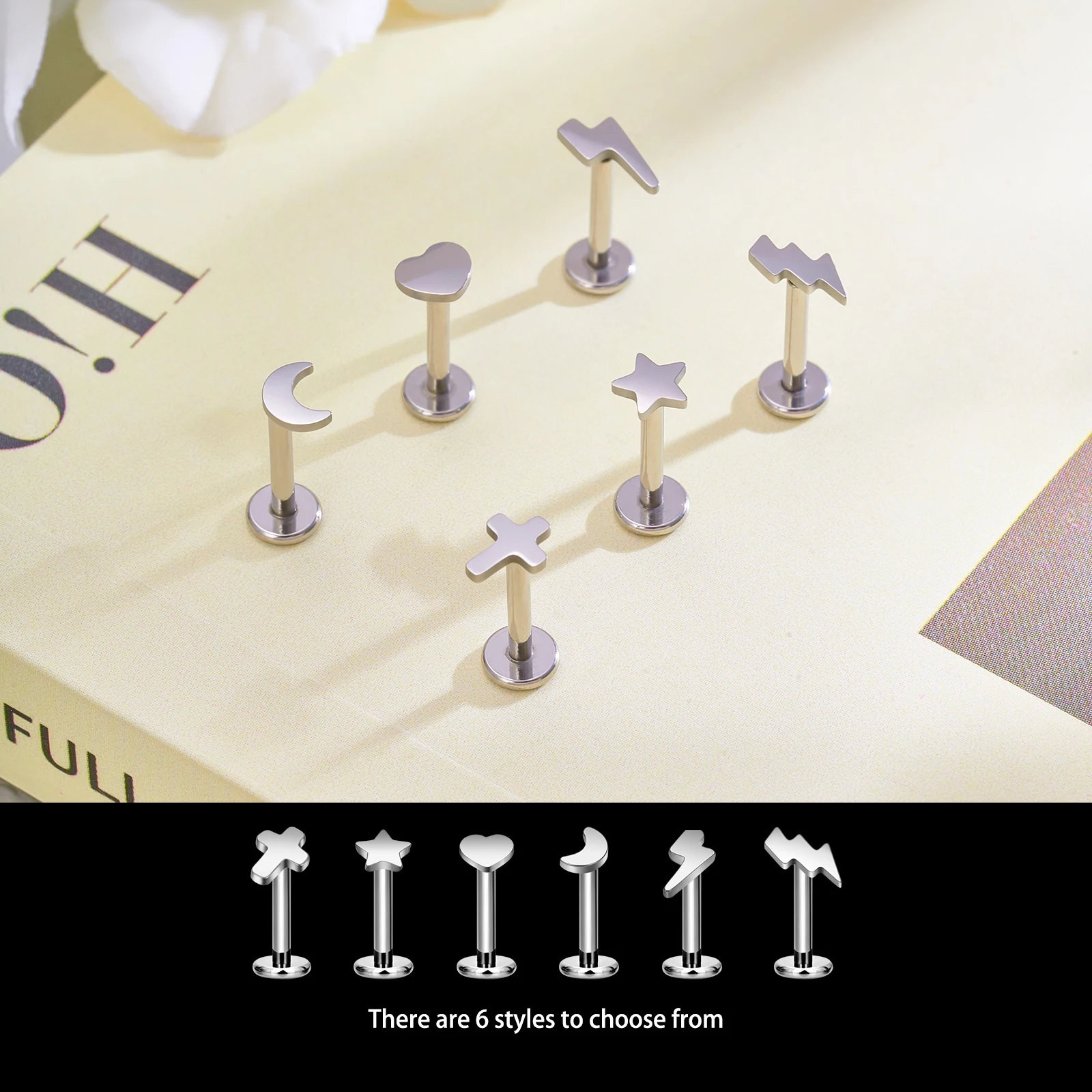 Paslanmaz çelik Gümüş Renk Kal - Body Jewelry Lip Ring incelemesi ve fiyatı