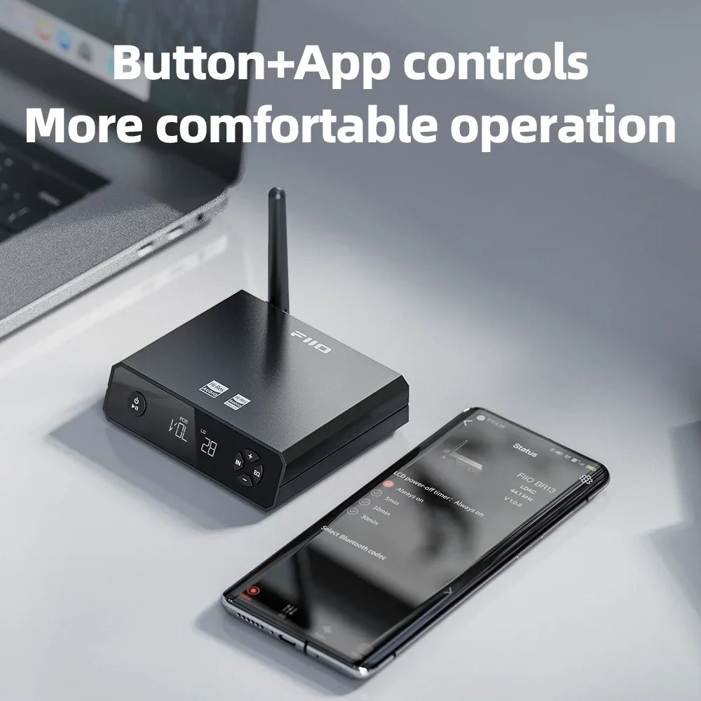 FiiO BR13 Hi-Res Audio Bluetooth 5.1 ricevitore amplificatore per cuffie supporto 7 modalità Bluetooth LDAC per altoparlante per auto/casa hidisz