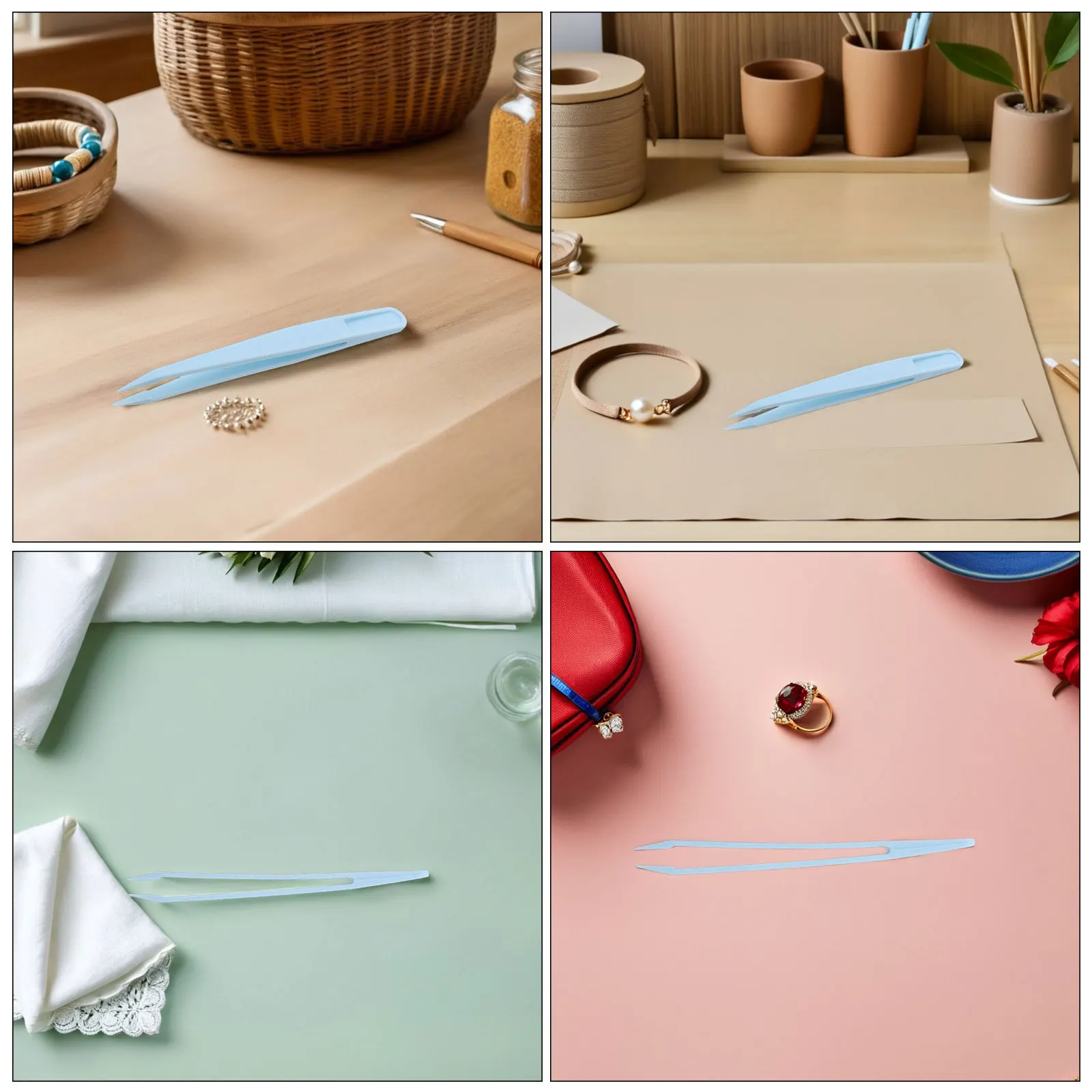 30 قطعة من ملاقط الخرز المصنوعة يدويًا للأطفال لصنع المجوهرات المصنوعة من البلاستيك للأطفال