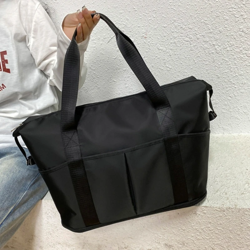 Túi Tote Du Lịch Lớn Chống Nước Mở Rộng Duffel Tập Gym Túi Tote Weekender Mang Theo Đêm Túi Dành Cho Nữ E74B