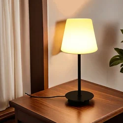 LED modern and fashionable desk lamp, tri color dimming USB power button switch, home bedroom decoration desk lamp