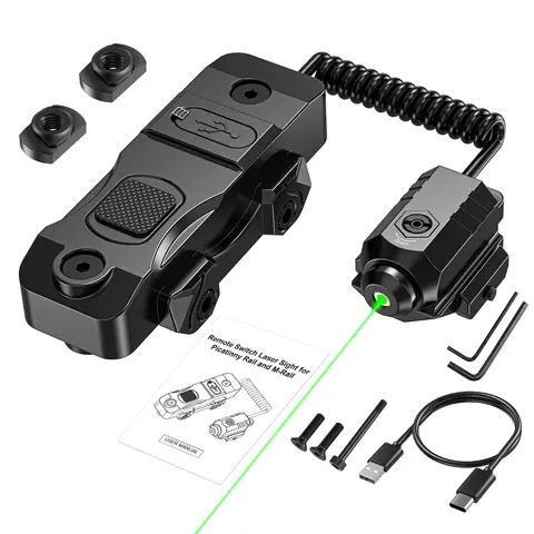7004 charging mode, equipped with a green laser sight with mouse tail aiming assist function