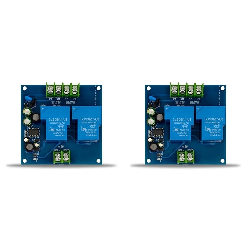 T24C 2X 220V 2-CH Automatic Power Switch Module Power Failure Standby Conversion Switch Board Emergency Converter